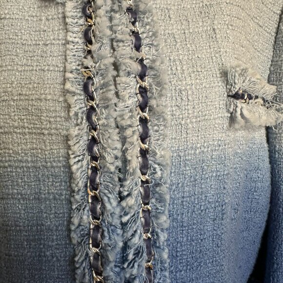 Boston Proper, Vintage jacket, Two tone blue, Size 16 - Picture 2 of 16